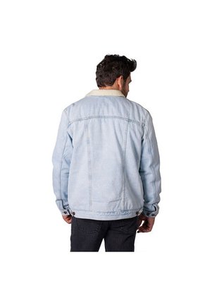 Chaqueta Ovejera En Denim Tipo Trucker Lec Lee
