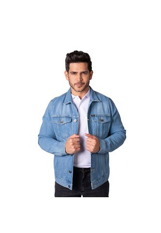 Chaqueta Demin Clásica Renovada Para Hombre Lec Lee - Índigo Claro Lec Lee