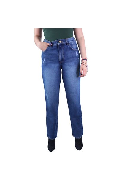 Jean Mom Fit Para Mujer Lec Lee - Índigo Medio