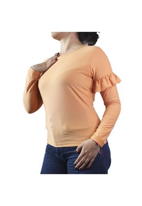 Blusa Manga Larga Lec Lee Naranja