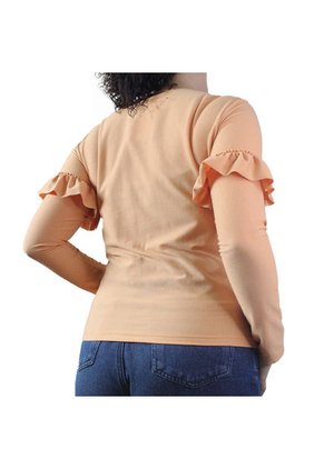 Blusa Manga Larga Lec Lee Naranja