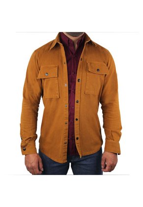 Camichaqueta Para Hombre Color Mostaza