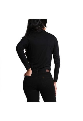 Camiseta Manga Larga Para Mujer Color Negro