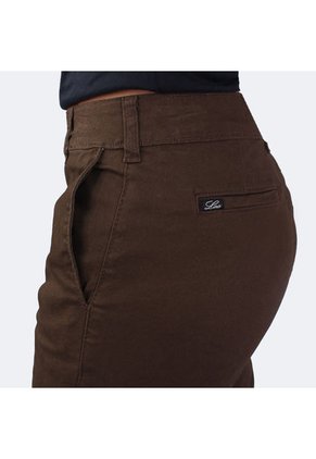 Pantalón Dril Tiro Alto Para Mujer Lec Lee