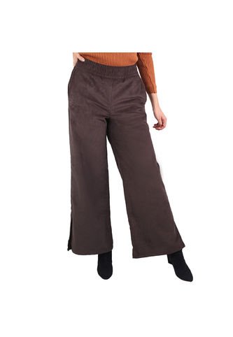 Pantalón Palazzo En Pana Para Mujer Lec Lee - Café Lec Lee