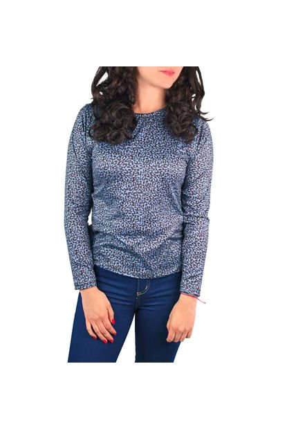 Camiseta Para Mujer Lec Lee Azul