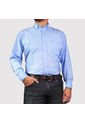 Camisa Casual De Hombre Lec Lee Azul de Lec Lee