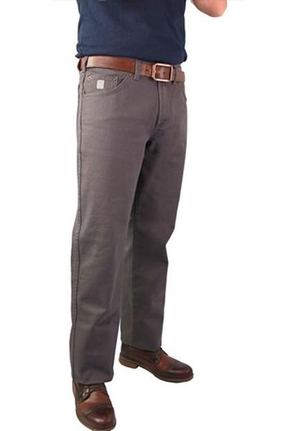 Pantalón En Dril Básico Para Hombre Gris