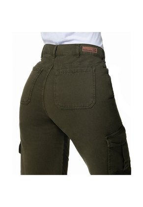 Jeans Cargo Wide Leg Para Mujer