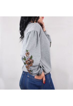 Buzo Estampado Para Mujer Lec Lee - Gris