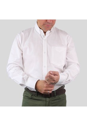 Camisa Formal Con Textura Para Hombre Blanca