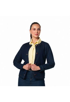 Chaqueta En Denim Clásica Para Mujer Lec Lee
