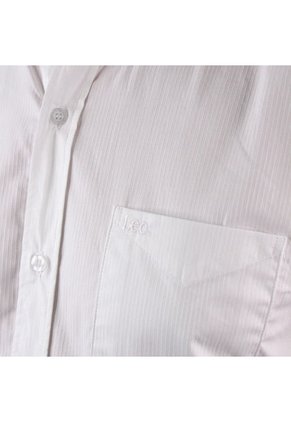 Camisa Formal Con Textura Para Hombre Blanca