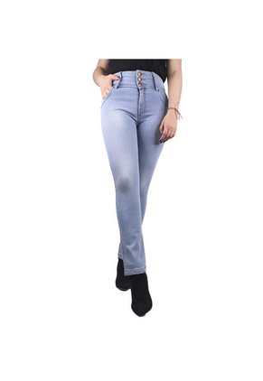 Jean Ultra Slim Para Mujer Lec Lee - Índigo Claro