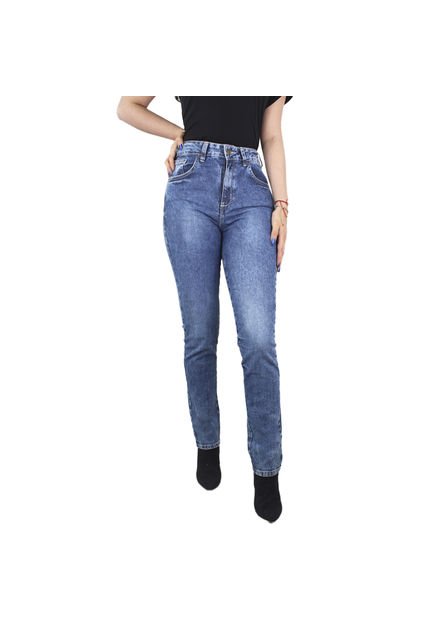 Jean Skinny Fit Para Mujer Lec Lee - Índigo Medio