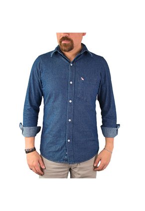 Camisa En Denim Para Hombre Lec Lee Índigo Oscuro
