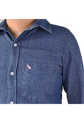 Camisa En Denim Para Hombre Lec Lee Índigo Oscuro