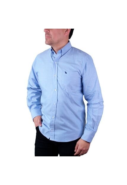 Camisa Casual Hombre Lec Lee Azul Claro Azul Medio/XL