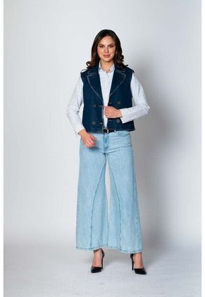 Chaleco Índigo Para Mujer Lec Lee XL