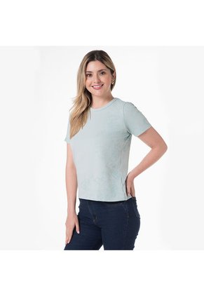Camiseta Manga Corta Para Mujer Lec Lee - Verde Claro