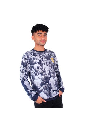 Buzo Estampado Hombre Lec Lee Azul Lec Lee