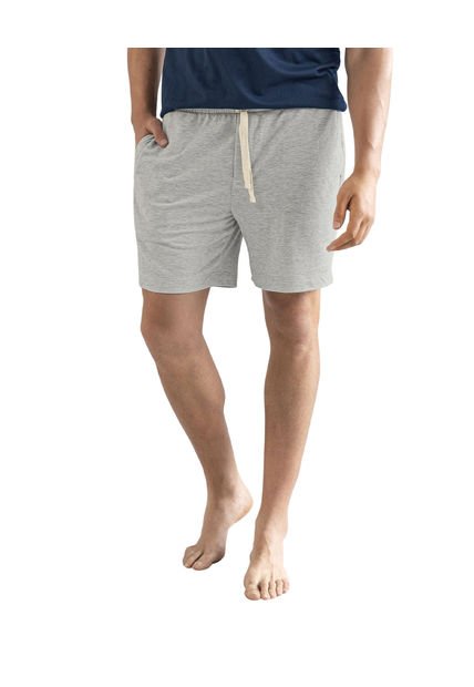 Bermuda Con Elástico En Cintura Para Hombre MP451 Gris
