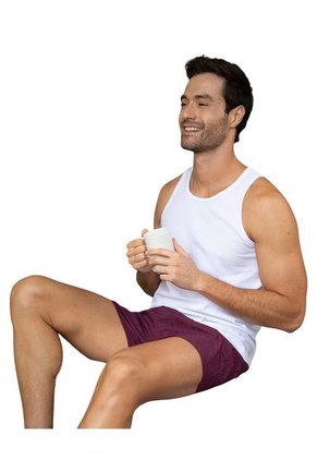 Ropa Interior Masculina Camiseta Blanco LEO 35005X2