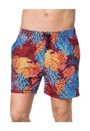Masculino Swimwear Pantaloneta Rojo LEO 505030