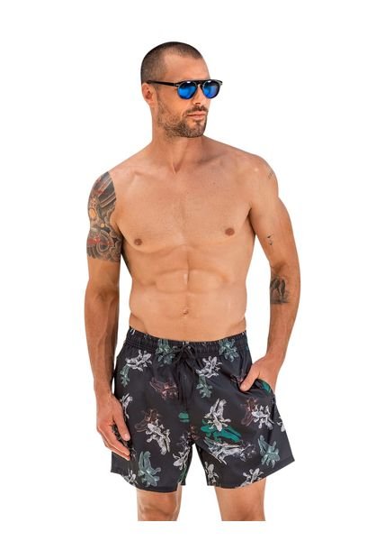 Masculino Swimwear Pantaloneta Azul LEO 505030