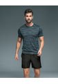 Camiseta Deportiva Masculina Semiajustada Secado Rápido 508007 Multicolor de Leo