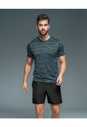 Camiseta Deportiva Masculina Semiajustada Secado Rápido 508007 Multicolor