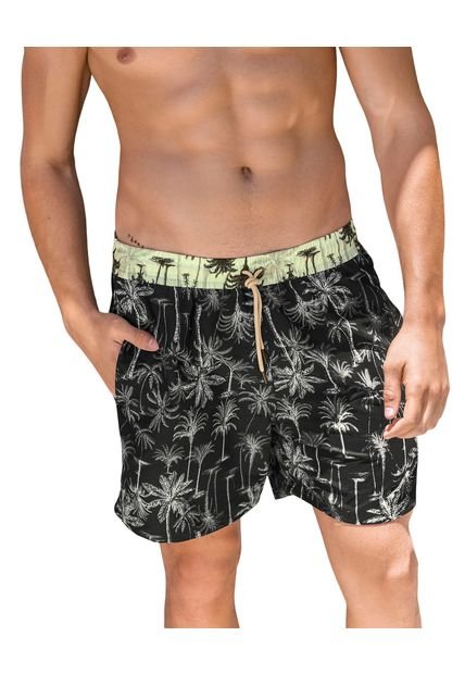 Masculino Swimwear Pantaloneta Multicolor LEO 505033