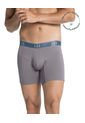 Ropa Interior Masculina Boxer Deportivo Gris LEO 033330 de Leo