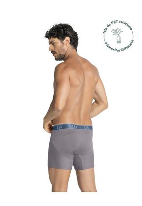 Ropa Interior Masculina Boxer Deportivo Gris LEO 033330