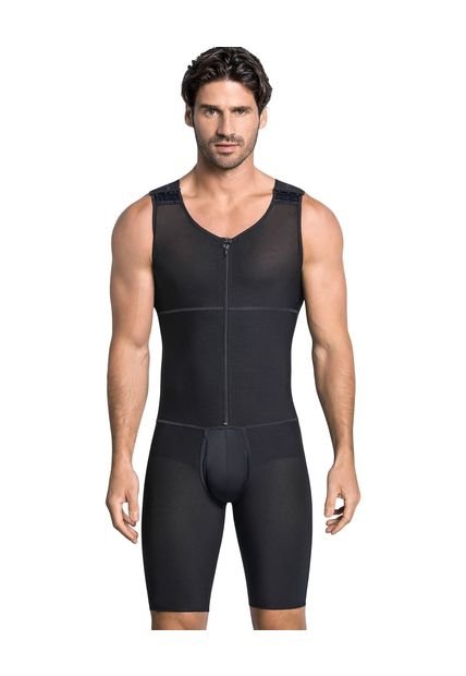 Fajas Masculinas Corrector De Postura Negro LEO 038000