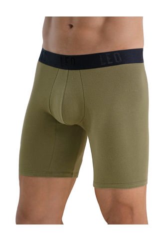 Bóxer Largo Ajustado Ultrasuave Al Tacto En Algodón 033253S Verde Medio Leo