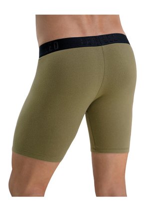 Bóxer Largo Ajustado Ultrasuave Al Tacto En Algodón 033253S Verde Medio