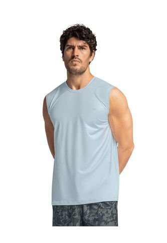Camiseta Manga Sisa Deportiva Y De Secado Rápido Para Hombre 508023 Azul Claro Leo