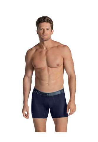 Ropa Interior Masculina Boxer Largo Azul LEO 033300N Leo
