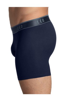 Ropa Interior Masculina Boxer Largo Azul LEO 033300N