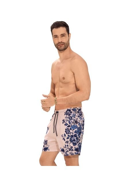 Masculino Swimwear Pantaloneta Multicolor LEO 505033