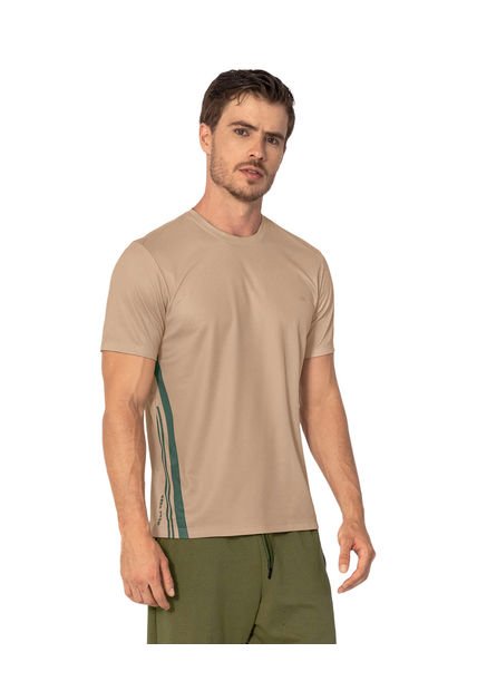 Camiseta Deportiva Masculina Con Tecnología De Secado Rápido 508007R Caqui