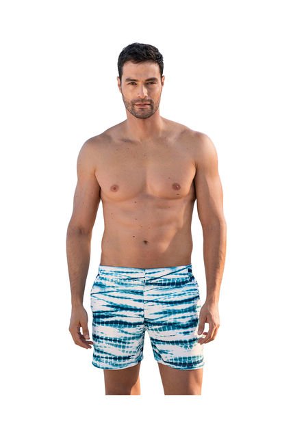Masculino Swimwear Pantaloneta Multicolor LEO 505035