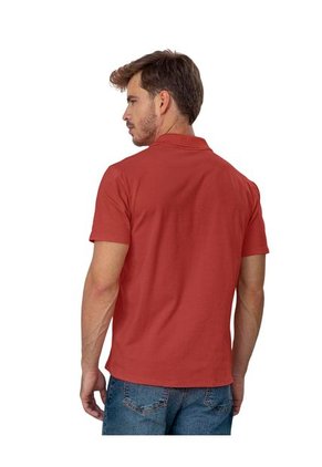 Leo Camiseta Tipo Polo Con Perilla Funcional Con Puños Y Cuello Tejido M2888S Marrón