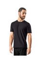 Camiseta Deportiva Con Tela Texturizada Y Transpirable 508039 Negro de Leo
