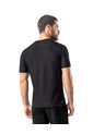 Camiseta Deportiva Con Tela Texturizada Y Transpirable 508039 Negro de Leo