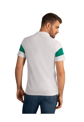 Camiseta Tipo Polo Con Perilla Funcional Y Bloques De Color En Mangas M2998 Multicolor