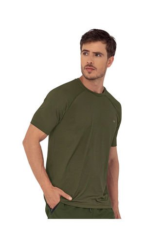 Camiseta Deportiva Con Tela Texturizada Que Permite El Paso Del Aire 508033 Verde Leo