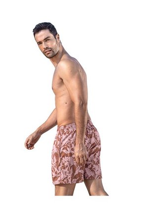 Masculino Swimwear Pantaloneta Multicolor LEO 505033