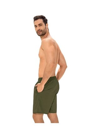 Masculino Swimwear Pantaloneta Verde LEO 505034